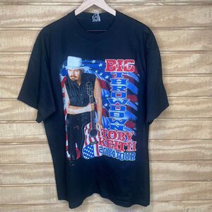 Vintage 2004 Toby Keith Big Throwdown Tour Concert T-Shirt XL Country Music Tee